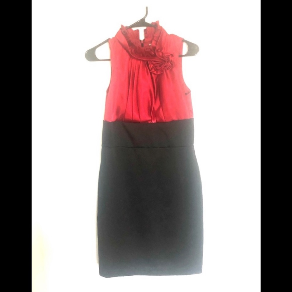 Red and black formal/ cocktail dress